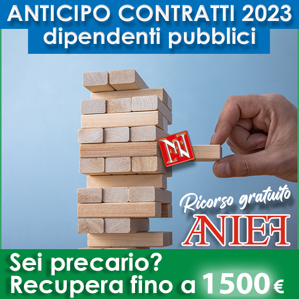 ANTICIPO CONTRATTUALE 2022-2024 UNA TANTUM AL PERSONALE PRECARIO